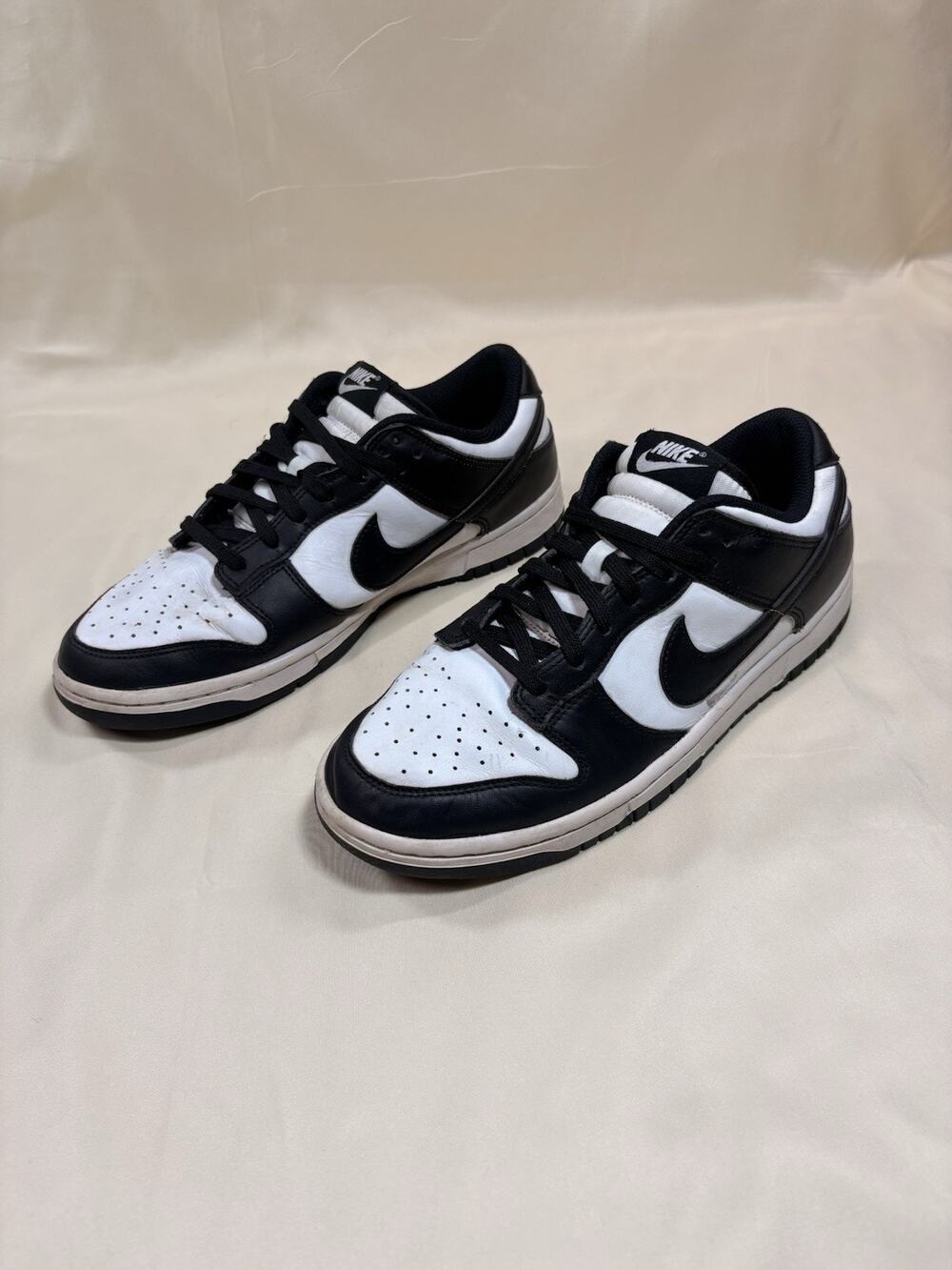Size 10 - Nike Dunk Low Black White Womens